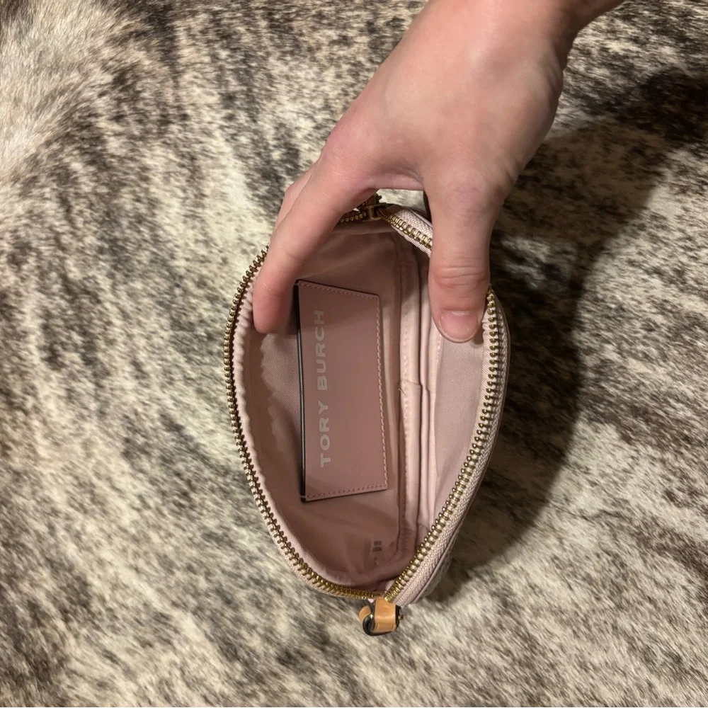 Tory Burch Pink Patterned Wristlet